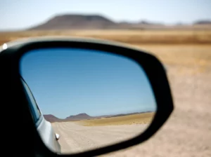 Driving in Namibia
